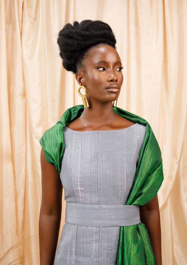 Deladem Short Dress with Shoulder Detail Aya Morrison