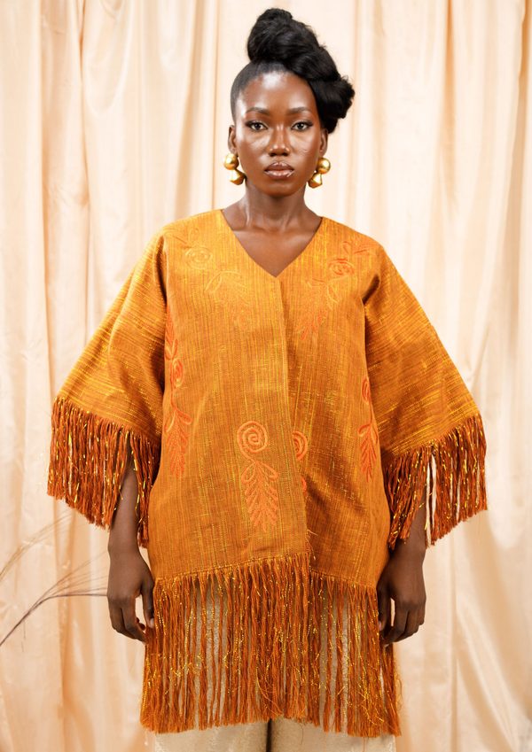 Nanyamka Belted Embroidered Duster Coat Aya Morrison