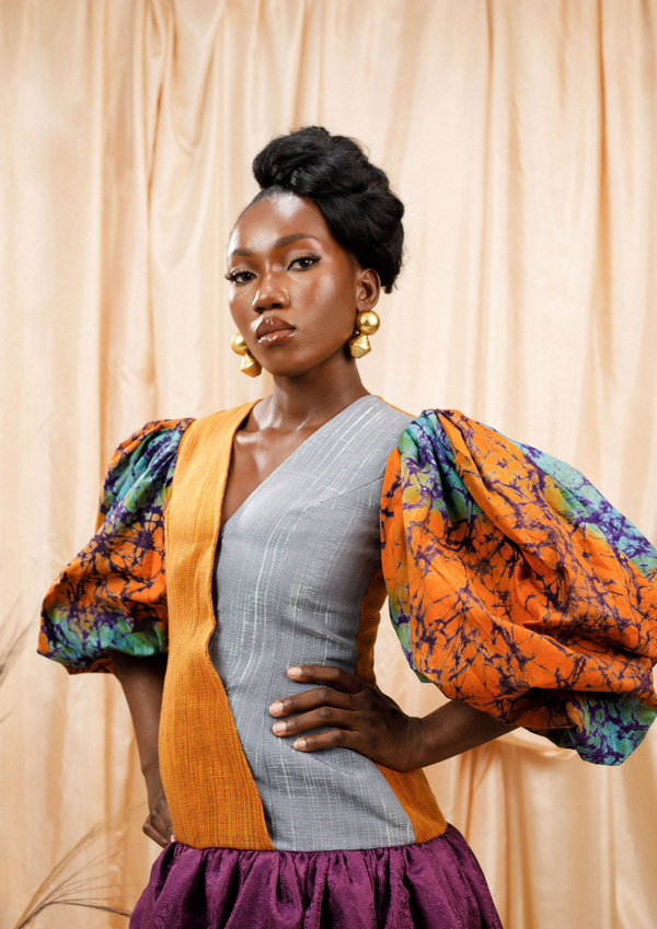 Tawiah Oversized Puff Sleeves Dress Aya Morrison