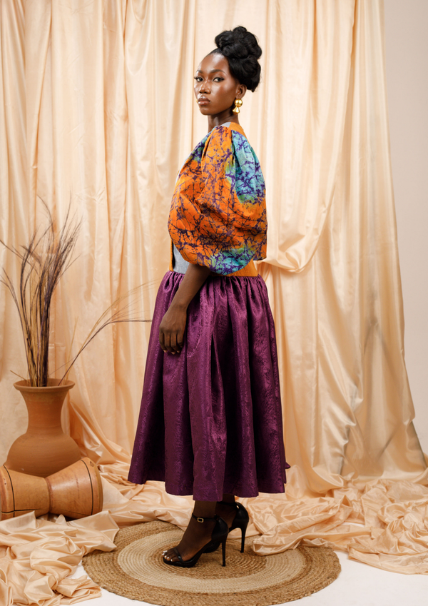 Tawiah Oversized Puff Sleeves Dress Aya Morrison