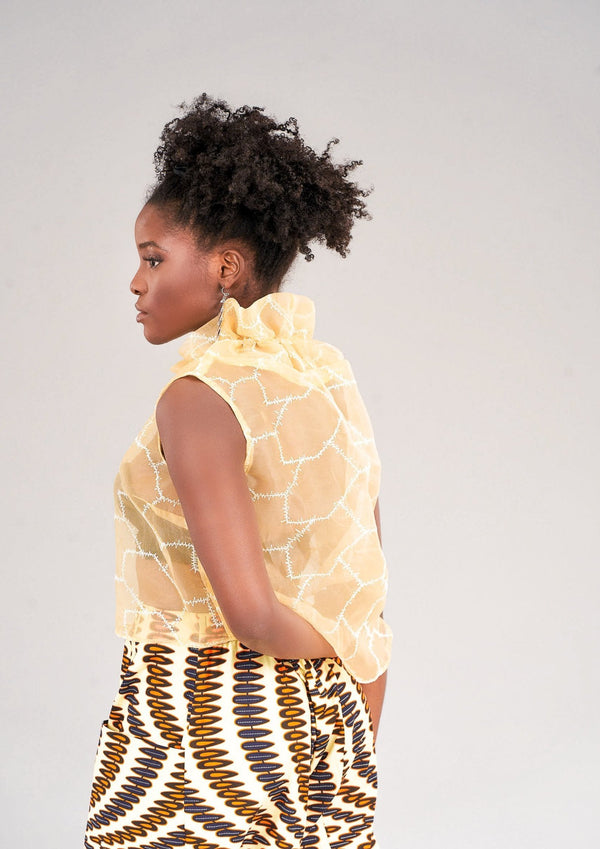 Akasi Rusched Neck Blouse ayamorrison