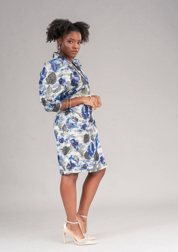 Akweley Balloon Sleeve Blazer Dress ayamorrison