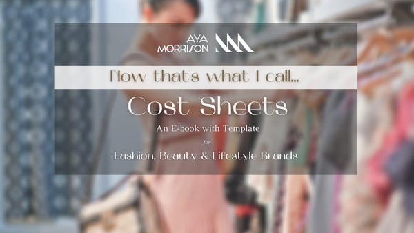 COST SHEETS E-BOOK & TEMPLATE (NOW THATS WHAT I CALL series) shopayamorrison
