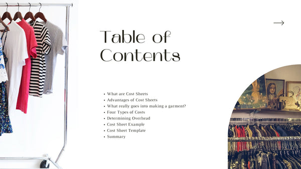 COST SHEETS E-BOOK & TEMPLATE (NOW THATS WHAT I CALL series) shopayamorrison