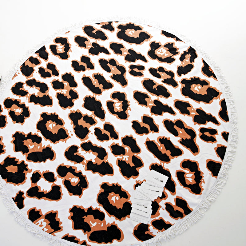 Leopard Print Beach Towel 