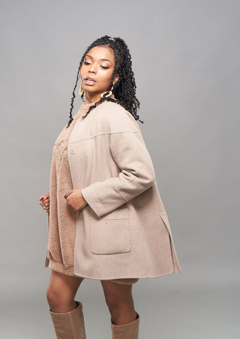 Maya Teddy Sweatshirt Dress ayamorrison