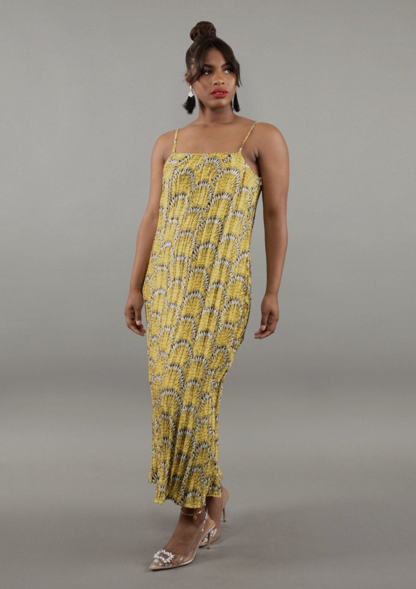 Oriaku Pleated Midi Dress | Aya Morrison