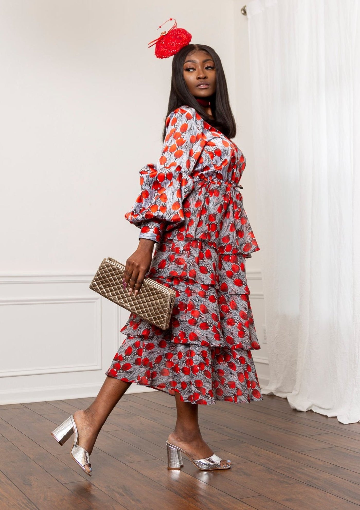 puffy long sleeve dress Xena Sleeved with lining Flat Boots Soft Leather orange evening dress size:Shoe Size: 8-10